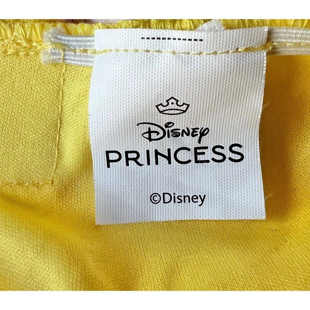 Disney Princess Belle Dress Size 7 Girls Yellow Costume Outfit Pretend Play - Picture 6 of 13
